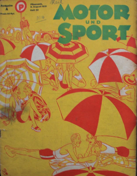 "Motor & Sport" Motor-Zeitschrift Pössneck 1931 (10717)