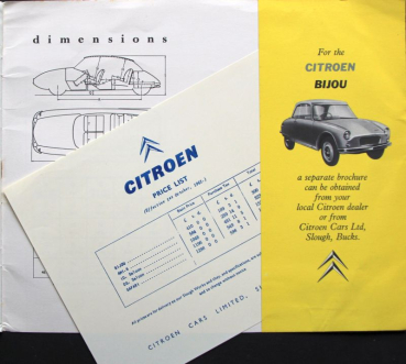 Preview: Citroen DS Safari Executive Modellprogramm 1961 Automobilprospekt (10715)