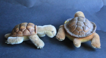 Preview: Steiff Schildkröten Mutter und Kind 1958 Plüsch (10721)