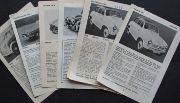 Preview: Lloyd Modellprogramm 1958 Testberichte Foto-Konvolut (10735)