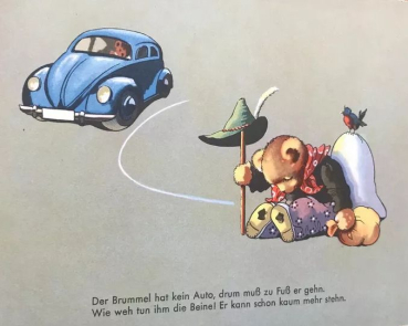 Preview: Rabot "Teddys erste Autofahrt" Volkswagen Childrenbook 1943 (10778)