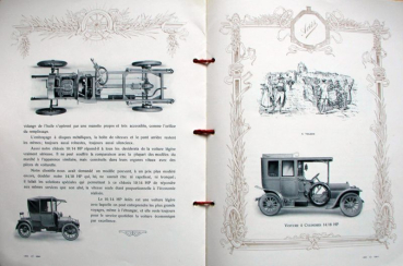 Preview: Aries Voitures de Ville Modellprogramm 1910 Automobilprospekt (10768)