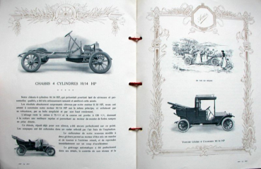 Preview: Aries Voitures de Ville Modellprogramm 1910 Automobilprospekt (10768)