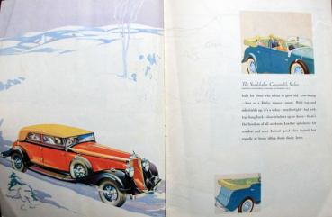 Preview: Studebaker Six Modellprogramm 1933 Automobilprospekt (10767)
