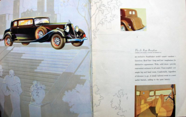 Preview: Studebaker Six Modellprogramm 1933 Automobilprospekt (10767)
