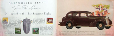 Preview: Oldsmobile Six and Eight Modellprogramm 1935 Automobilprospekt (10765)