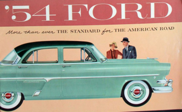 Ford Modelprogram 1954 Carbrochure (10760)