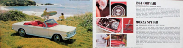 Preview: Chevrolet Corvair Modellprogramm 1964 Automobilprospekt (10755)