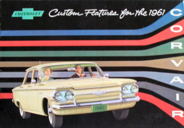 Chevrolet Corvair Modelprogram 1961 "Custom Features" Carbrochure (10754)