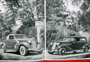 Preview: Auburn  654 - 852 Modellprogramm 1936 Automobilprospekt (10752)