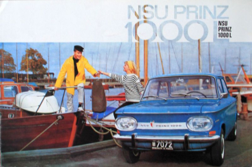NSU Prinz 1000 L Modelprogram 1964 Carbrochure (10751)