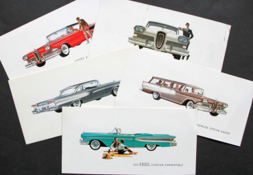 Edsel Ford Modelprogram 1958 five brochure sheeds (6956)