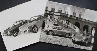 Porsche 911S zwei Werksfotos 1965 (10783)