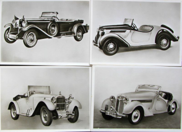 Preview: "Historische Kraftfahrzeuge - Sportwagen" Scrappicture-Map with 9 photos 1976 (10788)