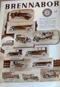 Preview: Brennabor NAG Hansa-Lloyd Modellprogramm 1926 "GDA-Spiegel" Automobilprospekt (10790)