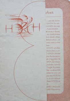 Horch 8 Zylinder Modellprogramm 1937 Automobilprospekt (10848)