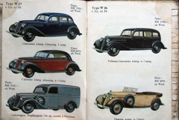 Preview: Wanderer Auto-Union Modelprogram Dealer-Primer 1938 (10794)