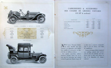 Preview: Brasier Automobile Modellprogramm 1910 Automobilprospekt (10809)