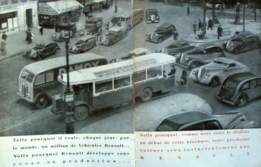 Preview: Renault Modellprogramm 1936 "Joie de Vivre" Automobilprospekt (10810)