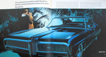 Preview: Pontiac Modellprogramm 1968 Automobilprospekt (10805)