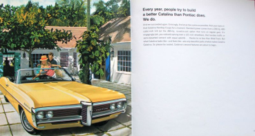 Preview: Pontiac Modellprogramm 1968 Automobilprospekt (10805)