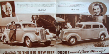 Preview: Dodge Modellprogramm 1937 "Switch to the big new" Automobilprospekt (10798)