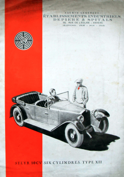 Steyr XII 6/30 PS Modellprogramm 1927 Automobilprospekt (10811)