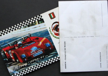 Preview: Hans Hermann Rennfahrer 1968 zwei Originalautogramme (10831)