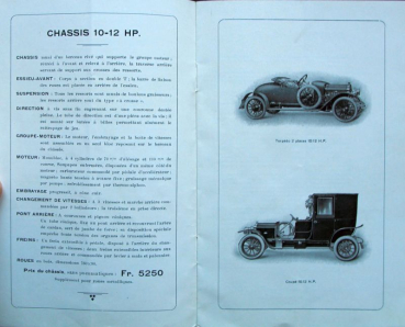 Preview: Sava Automobile Modellprogramm 1912 Automobilprospekt (1043)