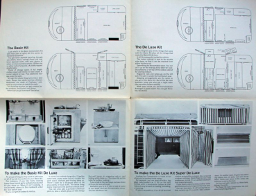 Preview: Volkswagen T1 Transporter Campingwagen Modellprogramm 1962 "Getaway Car" Automobilprospekt (10842)