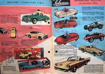Preview: Schuco Spielzeug Modellprogramm 1959 Spielzeugprospekt (10858)
