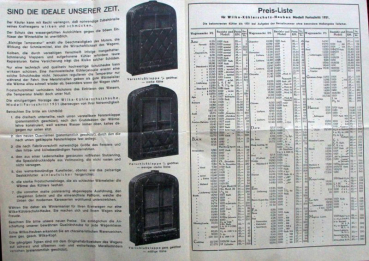 Preview: Wilka Kühlerschutz-Hauben 1931 Zubehörprospekt (10856)
