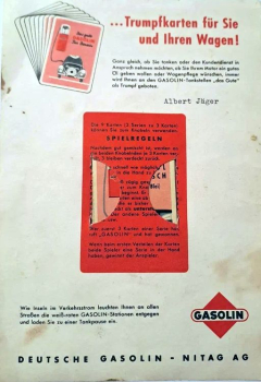 Preview: Gasolin Kartenspiel 1958 "Der Tankfix deckt die Karten auf..." (7030)