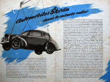 Preview: Skoda 1101 Modellprogramm 1949 Automobilprospekt (10866)