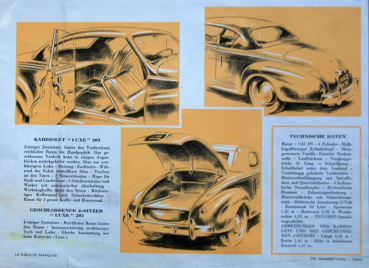 Preview: Peugeot 203 Cabriolet 1949 Automobilprospekt (10879)