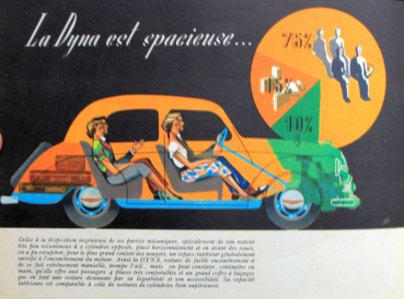 Preview: Panhard Dyna Modellprogramm 1953 Automobilprospekt (10910)