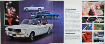 Preview: Ford Mustang Modellprogramm 1966 Automobilprospekt (10909)