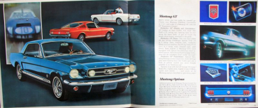 Preview: Ford Mustang Modellprogramm 1966 Automobilprospekt (10909)