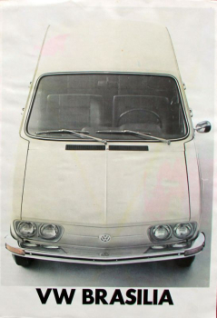 Volkswagen Brasilia Kombi Modellprogramm 1974 Automobilprospekt (10905)