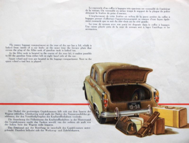 Preview: Moskwitsch 407 Modellprogramm 1958 Automobilprospekt (10887)