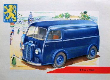 Preview: Peugeot 203 Modellprogramm 1952 Automobilprospekt (10901)