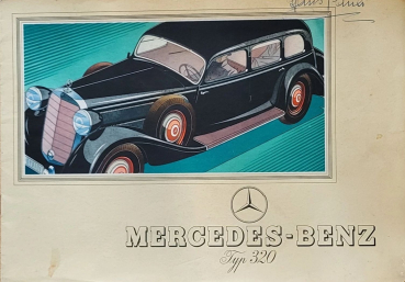 Mercedes-Benz 320 Modellprogramm 1939 Automobilprospekt (10908)