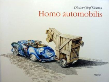 Klama "Homo Automobilis" Fahrzeug-Karikatur 1986 (10923)