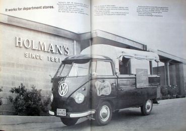 Preview: Volkswagen Transporter T1 Modellprogramm 1962 "What does it do for a living" Automobilprospekt (10930)