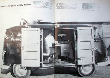 Preview: Volkswagen Transporter T1 Modellprogramm 1962 "What does it do for a living" Automobilprospekt (10930)