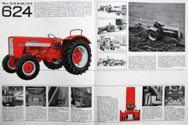 Preview: International Harvester McCormick Dieselschlepper 624 Modellprogramm 1970 Traktorprospekt (10934)