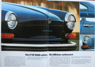Preview: Volkswagen 1600 Modellprogramm 1971 Automobilprospekt (10929)