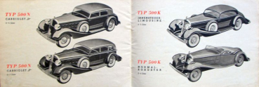 Preview: Mercedes-Benz Modellprogramm 1935 Automobilprospekt (10950)