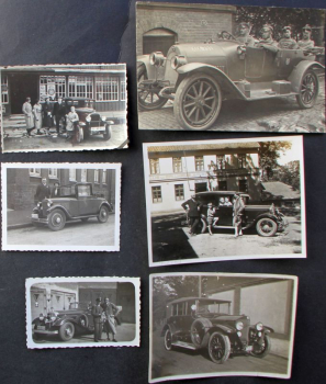 Mercedes-Benz, Presto, Opel, Horch Modelle 1928 Originalfoto Konvolut 7 Motive (10974)
