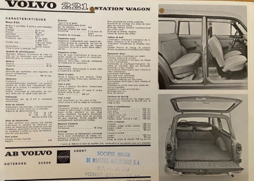 Preview: Volvo 221 Station Wagon Modellprogramm 1964 Automobilprospekt (10987)